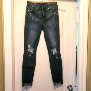 FIDELITY High Rise Skinny Jeans Size 25